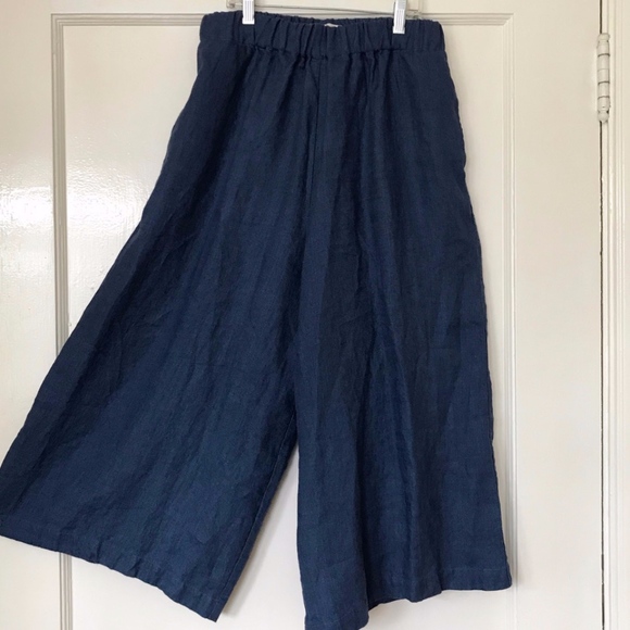 Not Perfect Linen Pants - NWOT Not Perfect Linen Wide Leg Pants, Culottes